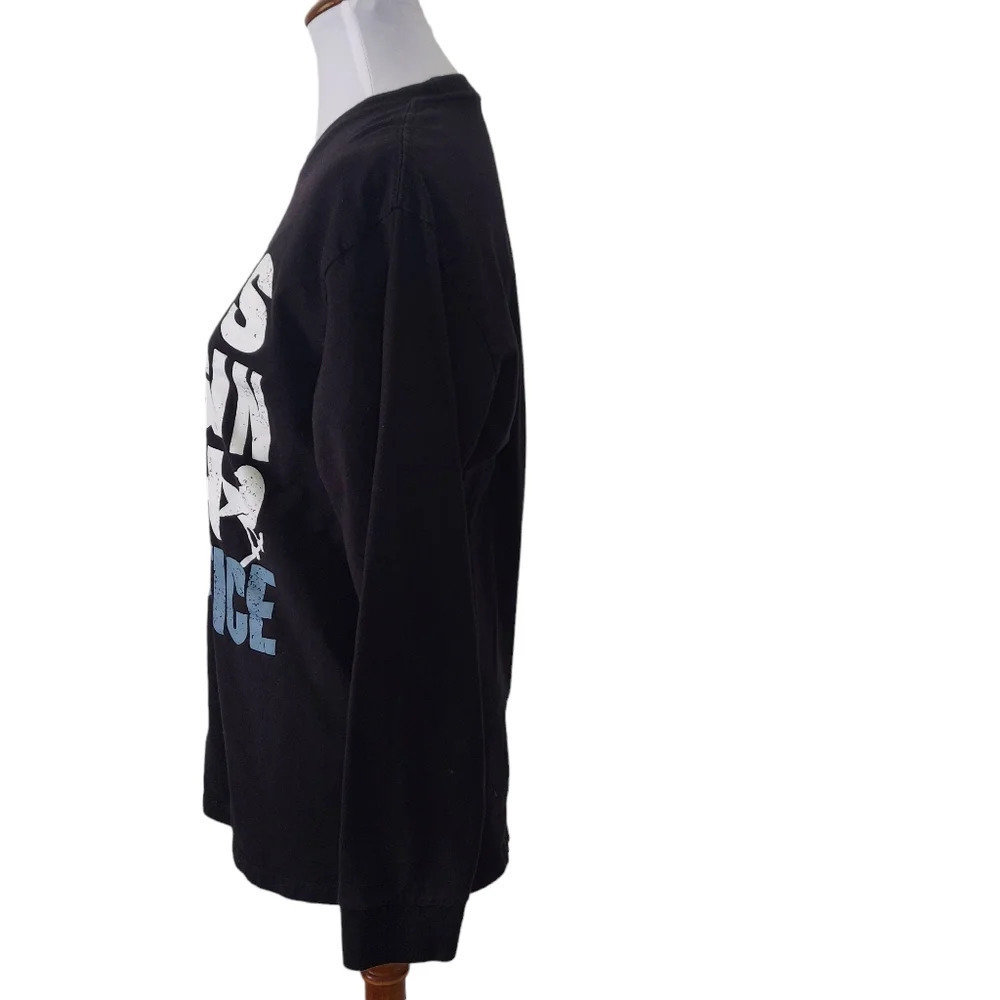 To Kill a Mockingbird Black Blue  Long Sleeve T-Shirt‎ Let's Begin with Justice - Picture 3 of 11